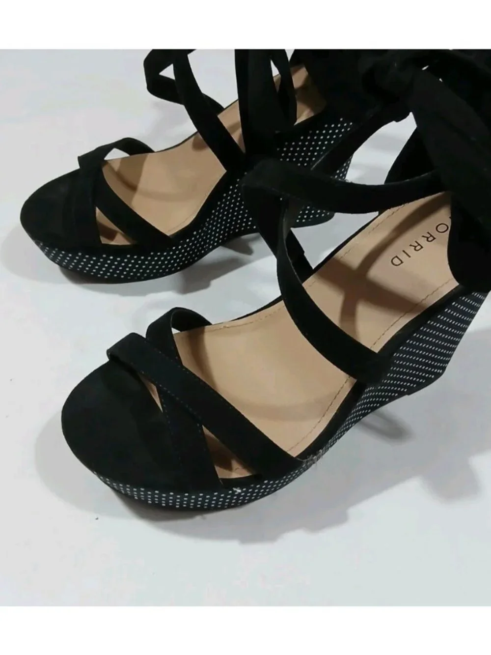 Torrid Strappy Wrap Platform Wedge Sandals
